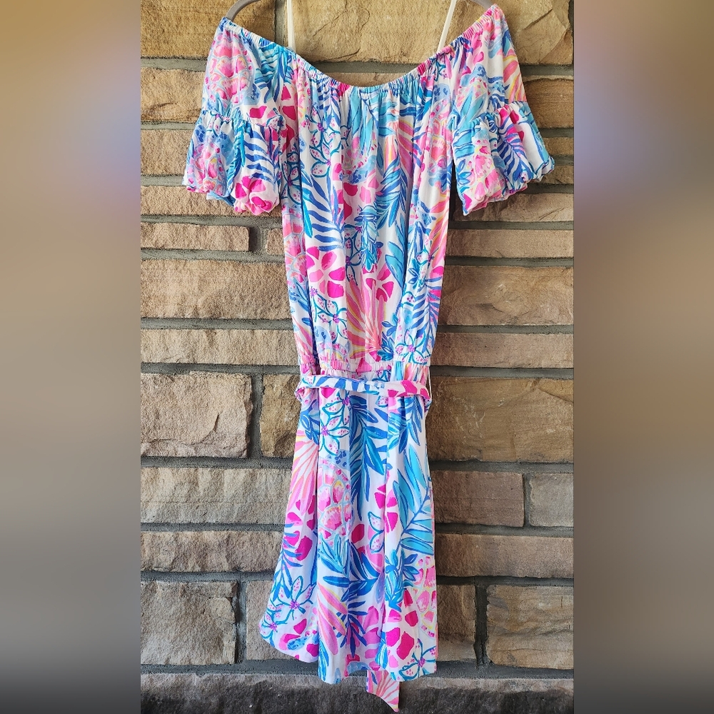 Lilly Pulitzed Off-Shoulder Dress
